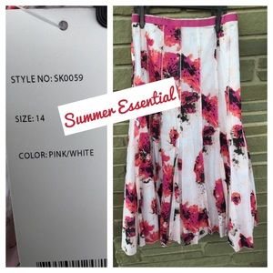 Essential Floral Cotton Skirt